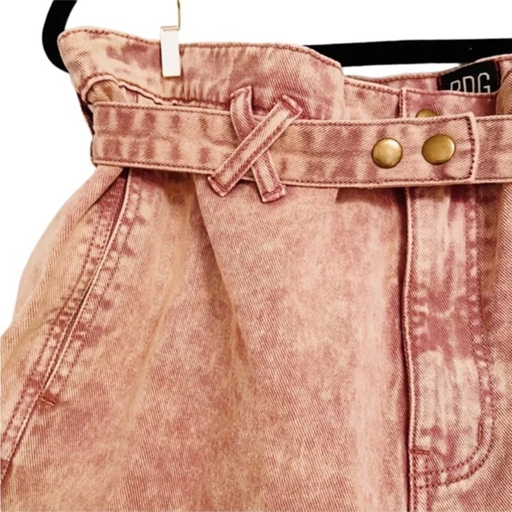 Urban Outfitters BDG Paperbag Cora Belted High-Waisted Short